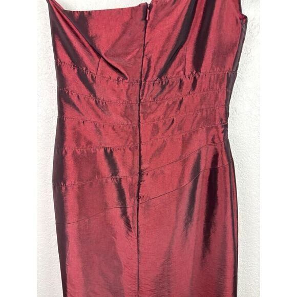 Cameron Blake Formal Dress Maroon Burgundy Womens 6 Elegant Dark Romantic FALL - Picture 5 of 9